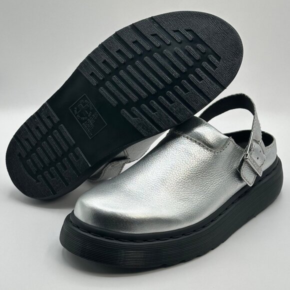 Women's Dr. Marten's Laketen Size 9 Metallic Leather Sling Back Shoes - Picture 6 of 10